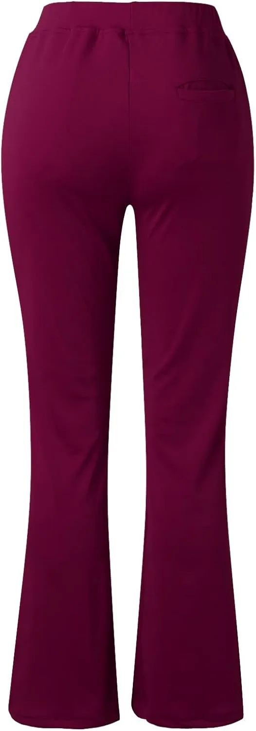 Work Pants for Women 2025 High Waist Stretch Soft Comfy Athletic Workout Yoga Pants Fashion Casual Business Trousers