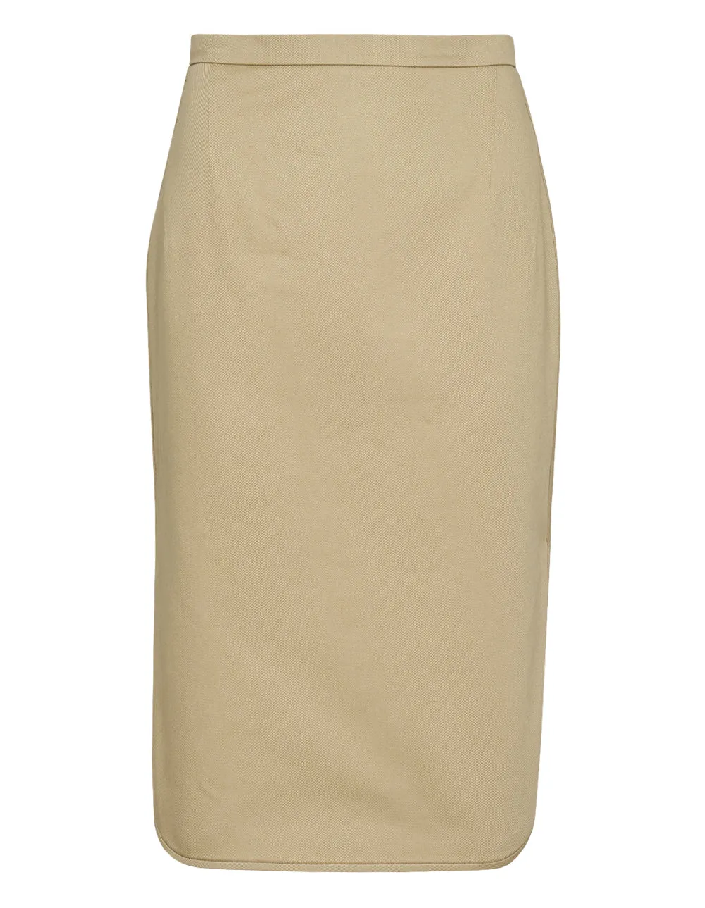Woven Side Slit Skirt