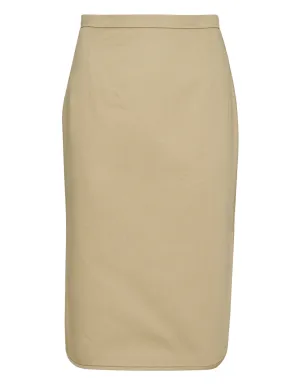 Woven Side Slit Skirt